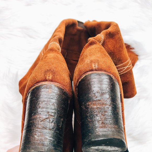 Tomis | Authentic Vintage early 70’s Suede Western Campus Boots 8 - Picture 6 of 6